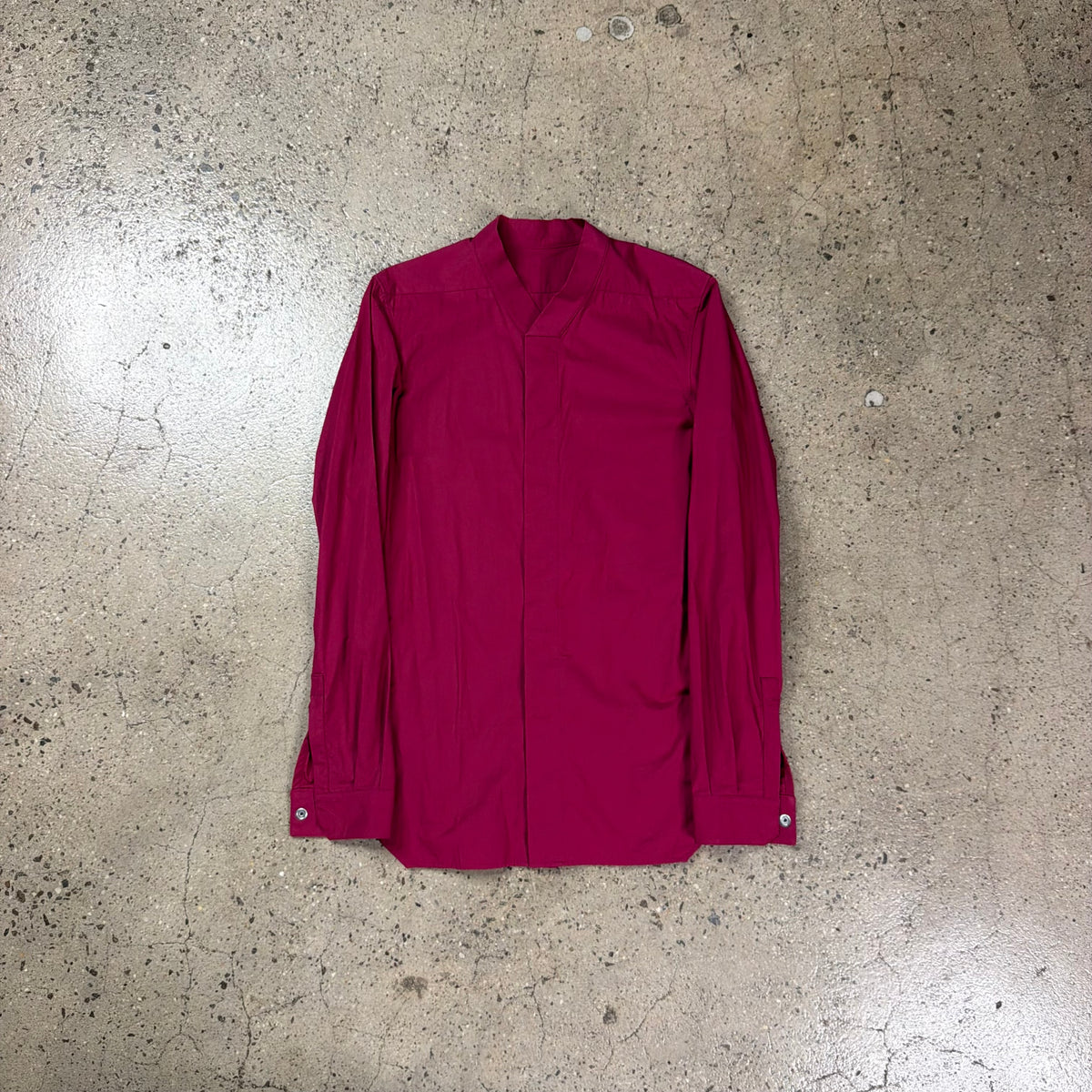 Rick Owens SS23 Edfu Hidden Button Shirt