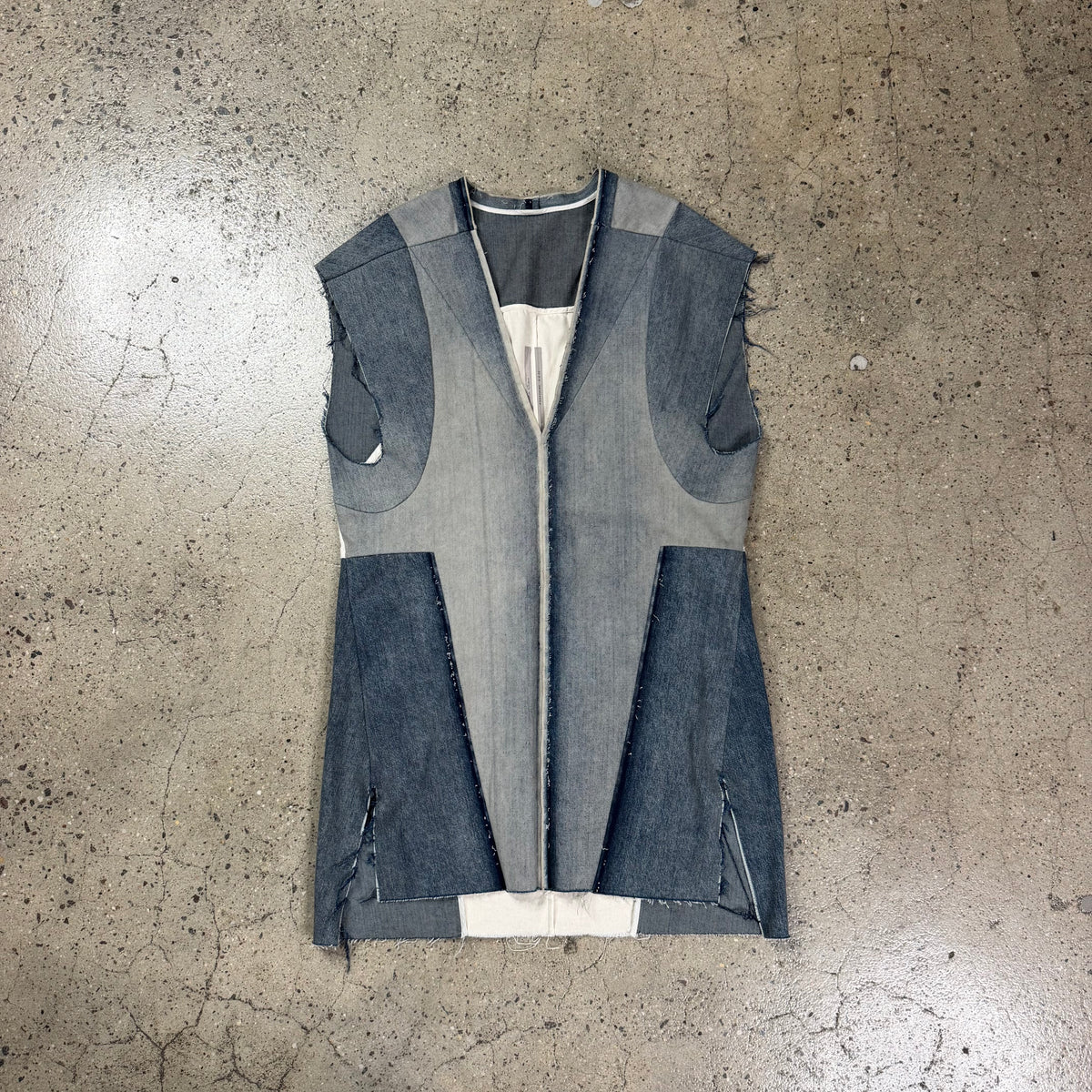 Rick Owens SS22 Fogachine Kuntrol Denim Top