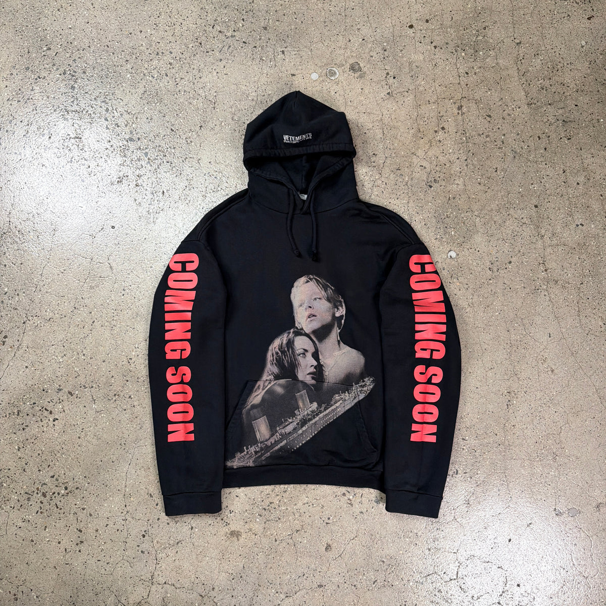 Vetements SS16 Titanic Coming Soon Hoodie