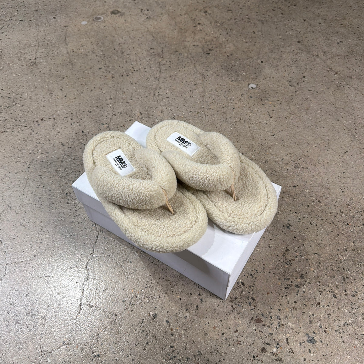 Maison Margiela MM6 Fleece Sandals