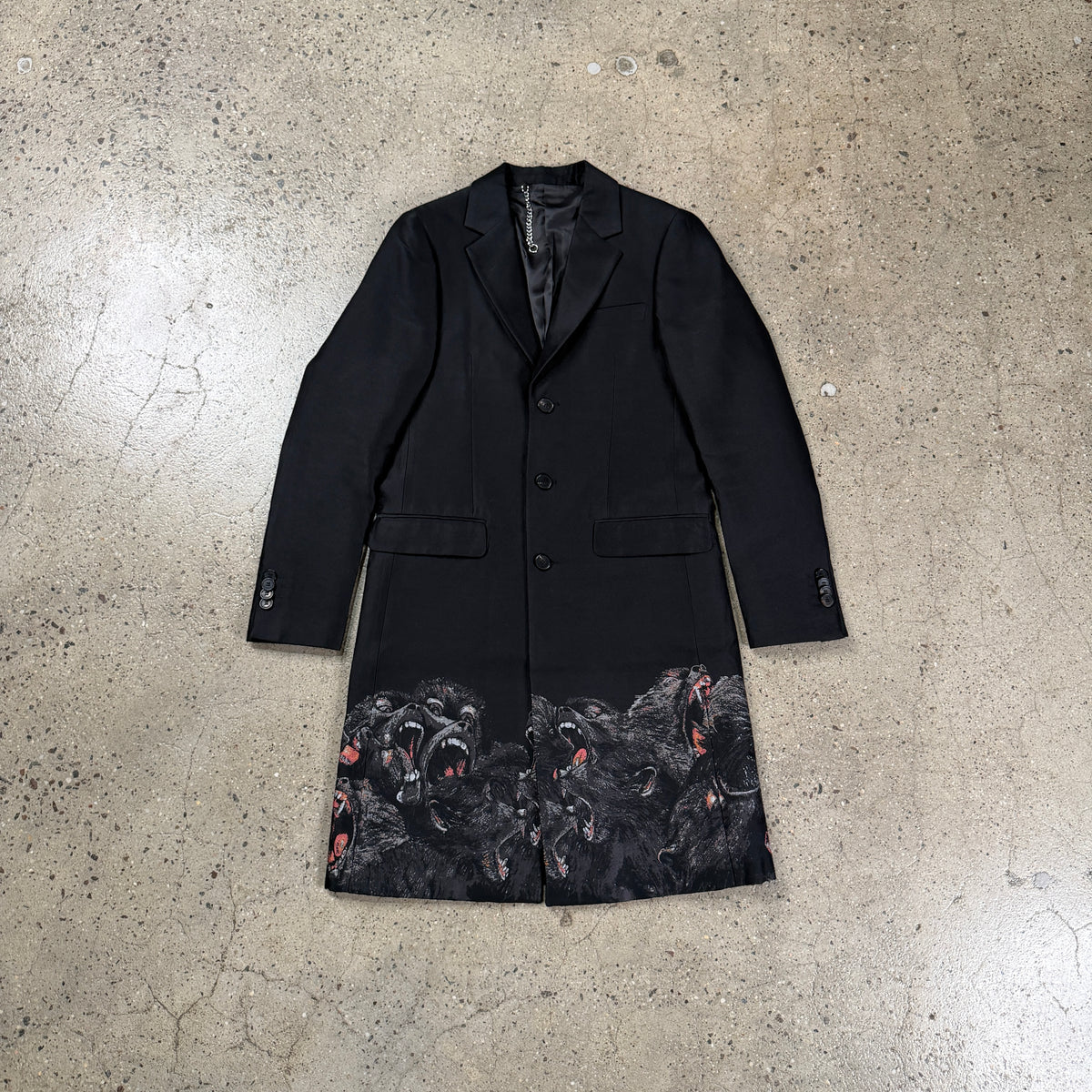 Givenchy Embroidered Monkey Coat