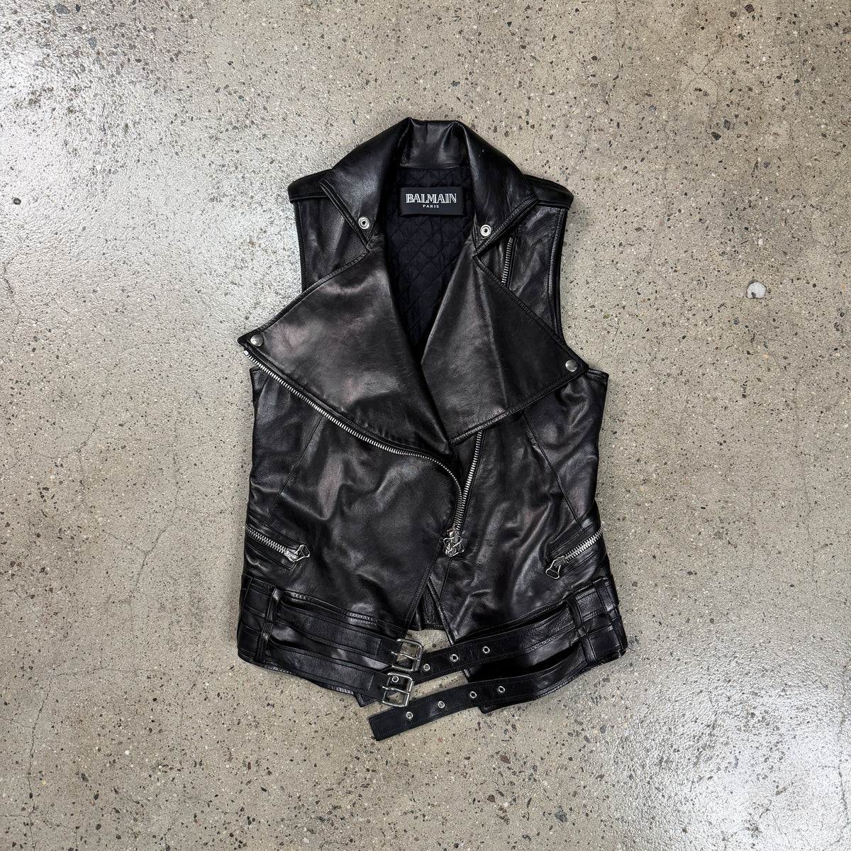 Balmain Leather Vest