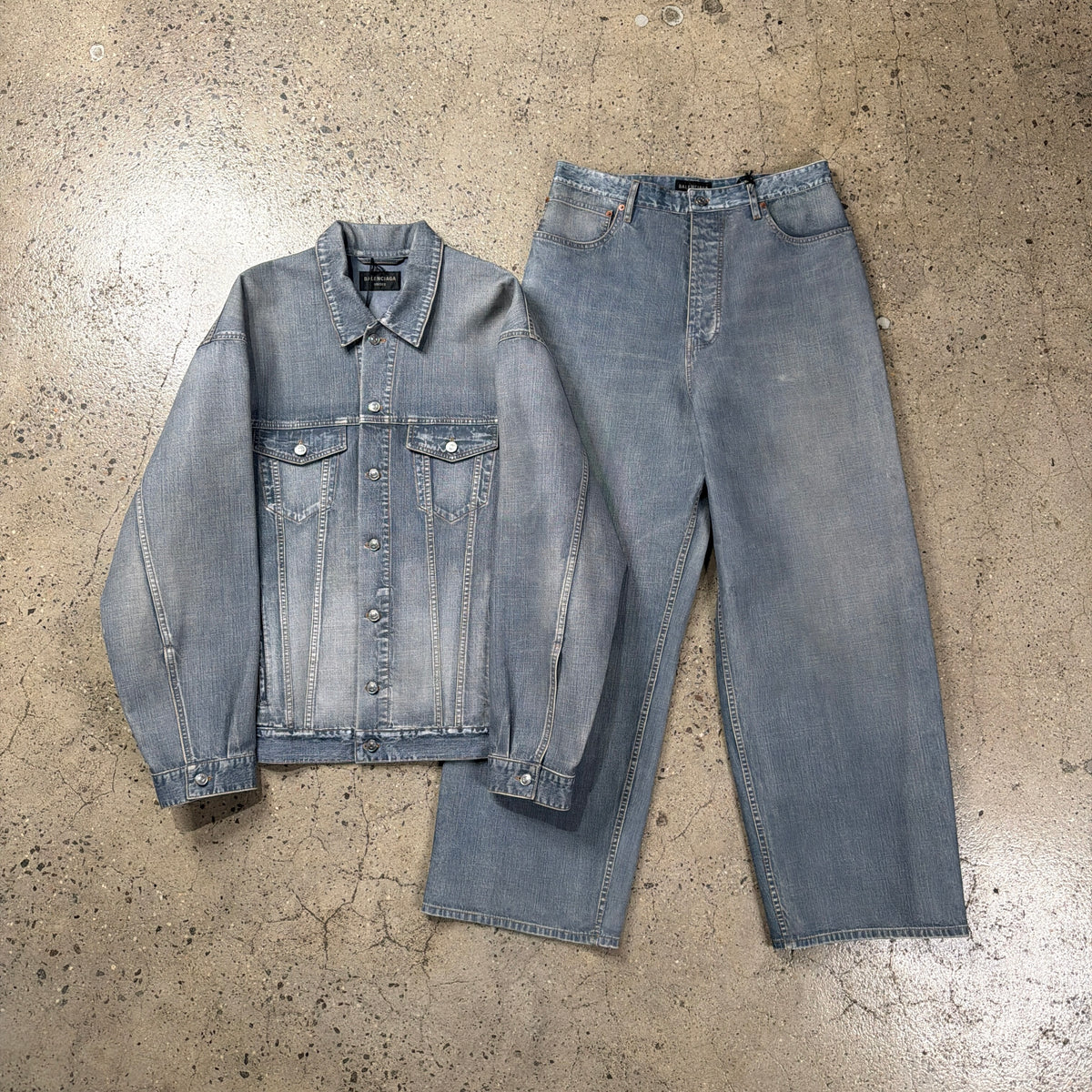 Balenciaga Leather Tromp l’oeil Set