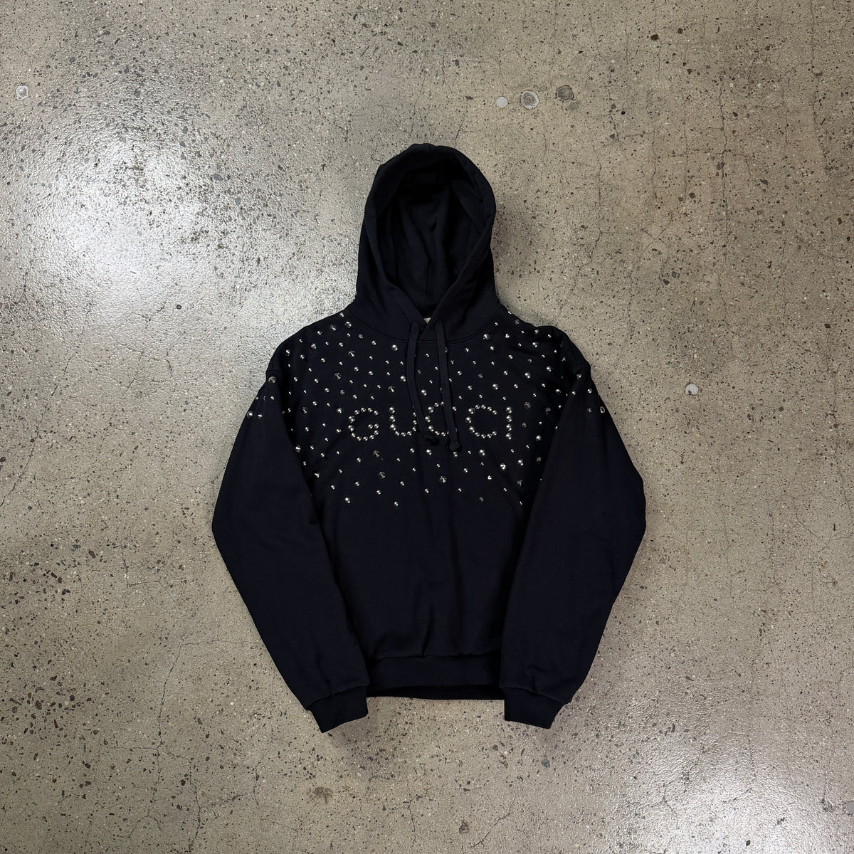 Gucci Metal Studded Logo Hoodie