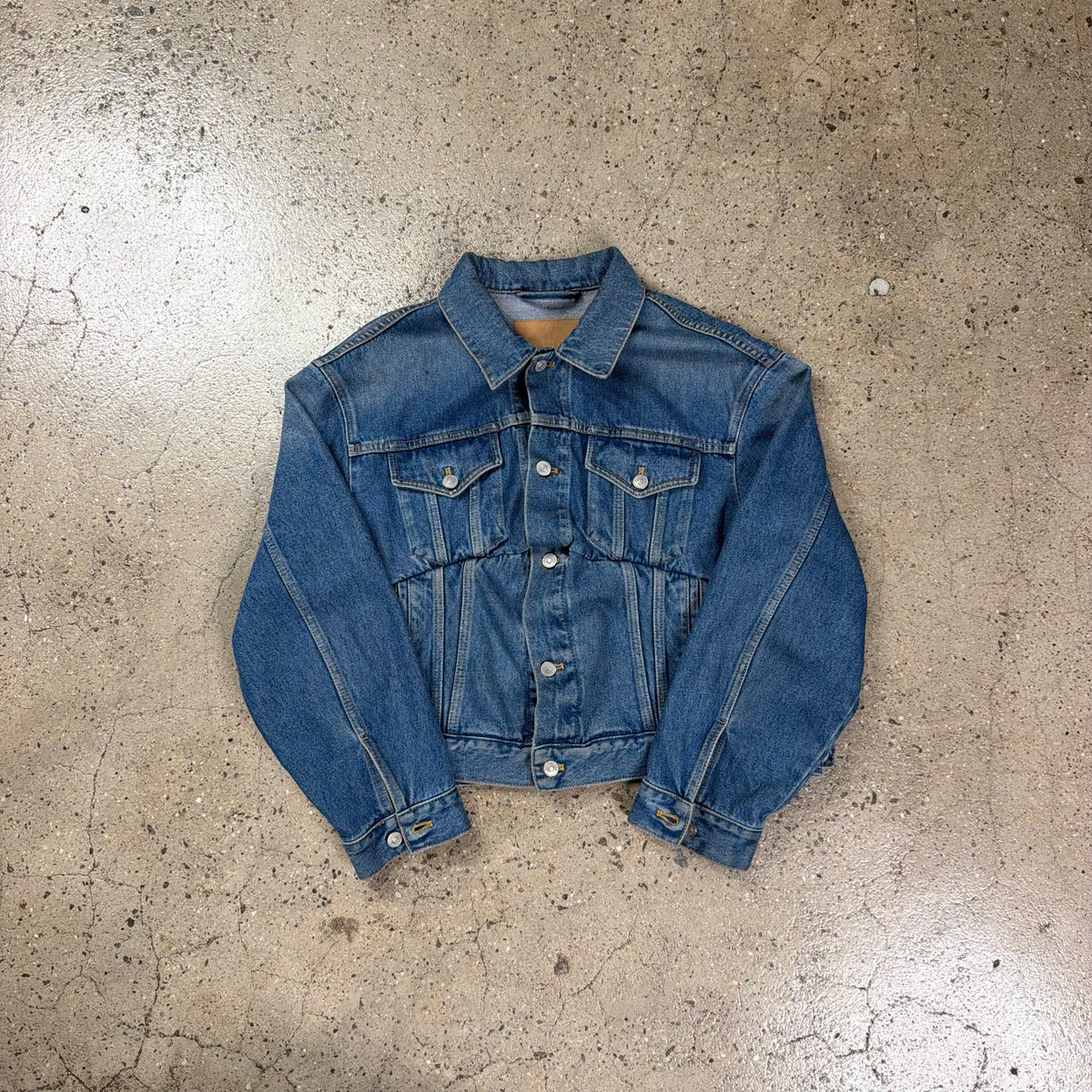 Balenciaga FW16 Denim Swing Jacket