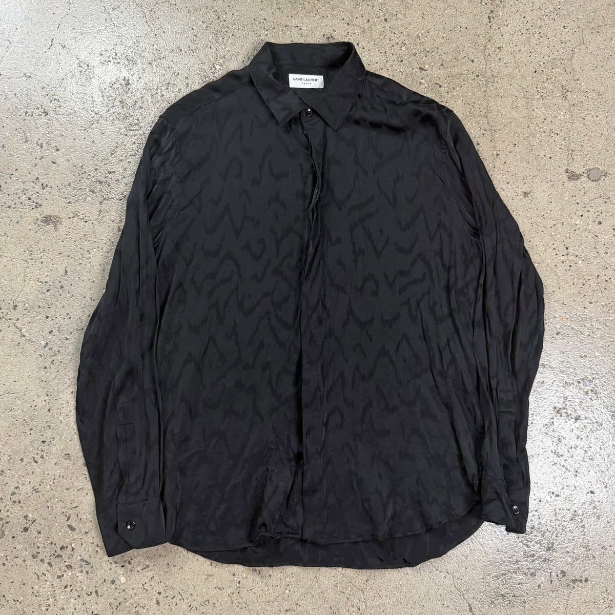 Saint Laurent Silk Cheetah Print Shirt