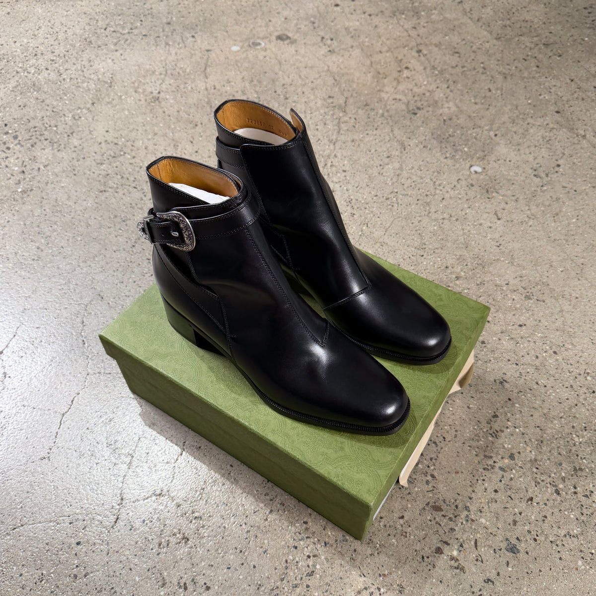 Gucci Leather Jakarta Boots