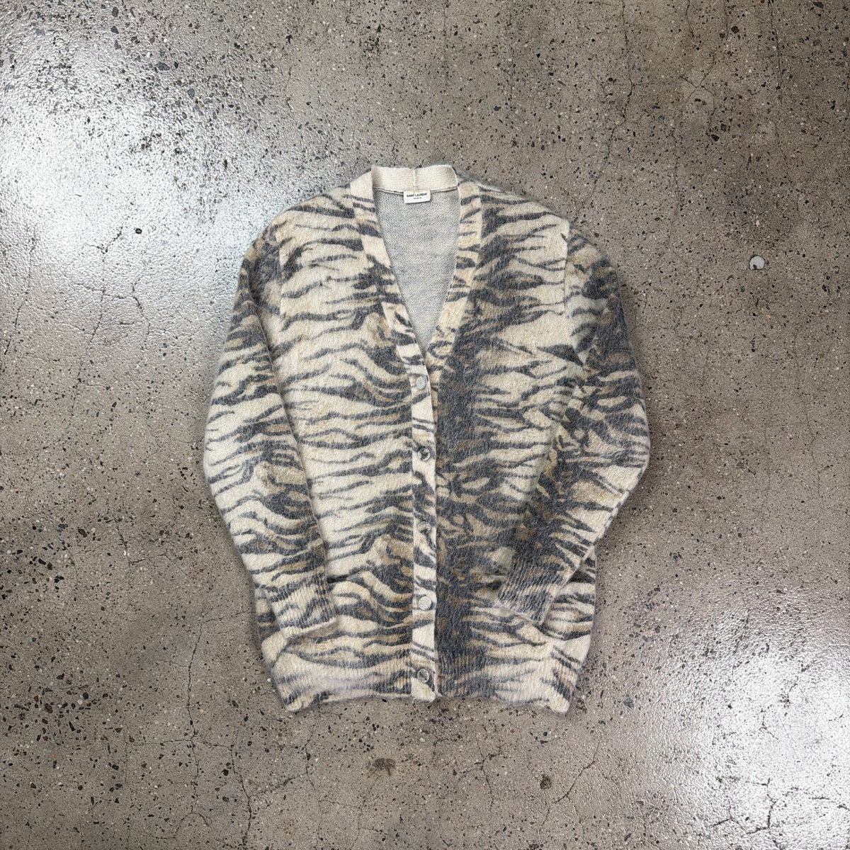 Saint Laurent Mohair Tiger Print