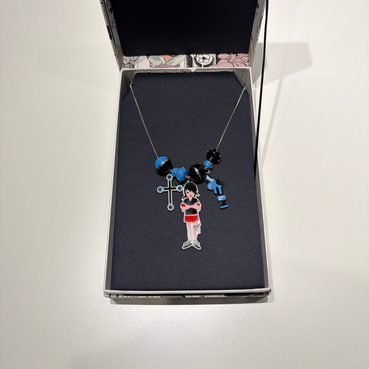 Prada SS18 Pop Comic Necklace