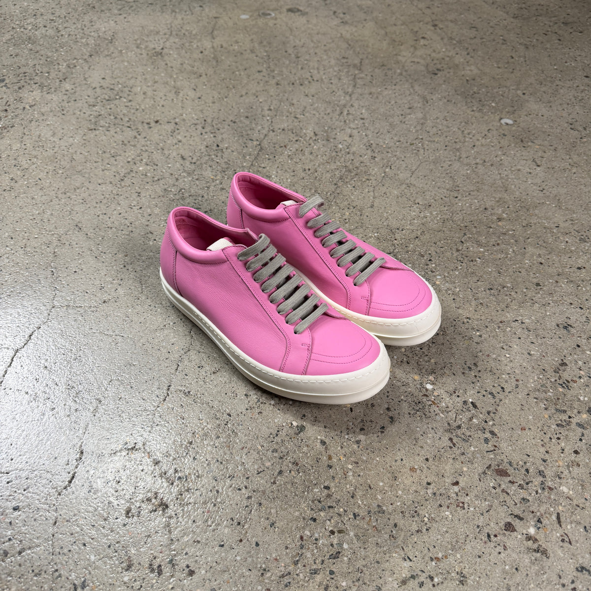Rick Owens Phlegethon Vintage Low Leather Sneakers