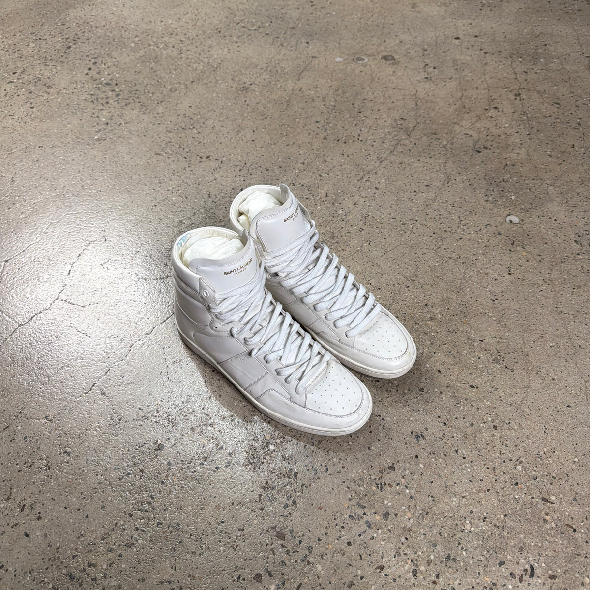Saint Laurent SL/10H Sneakers (White)