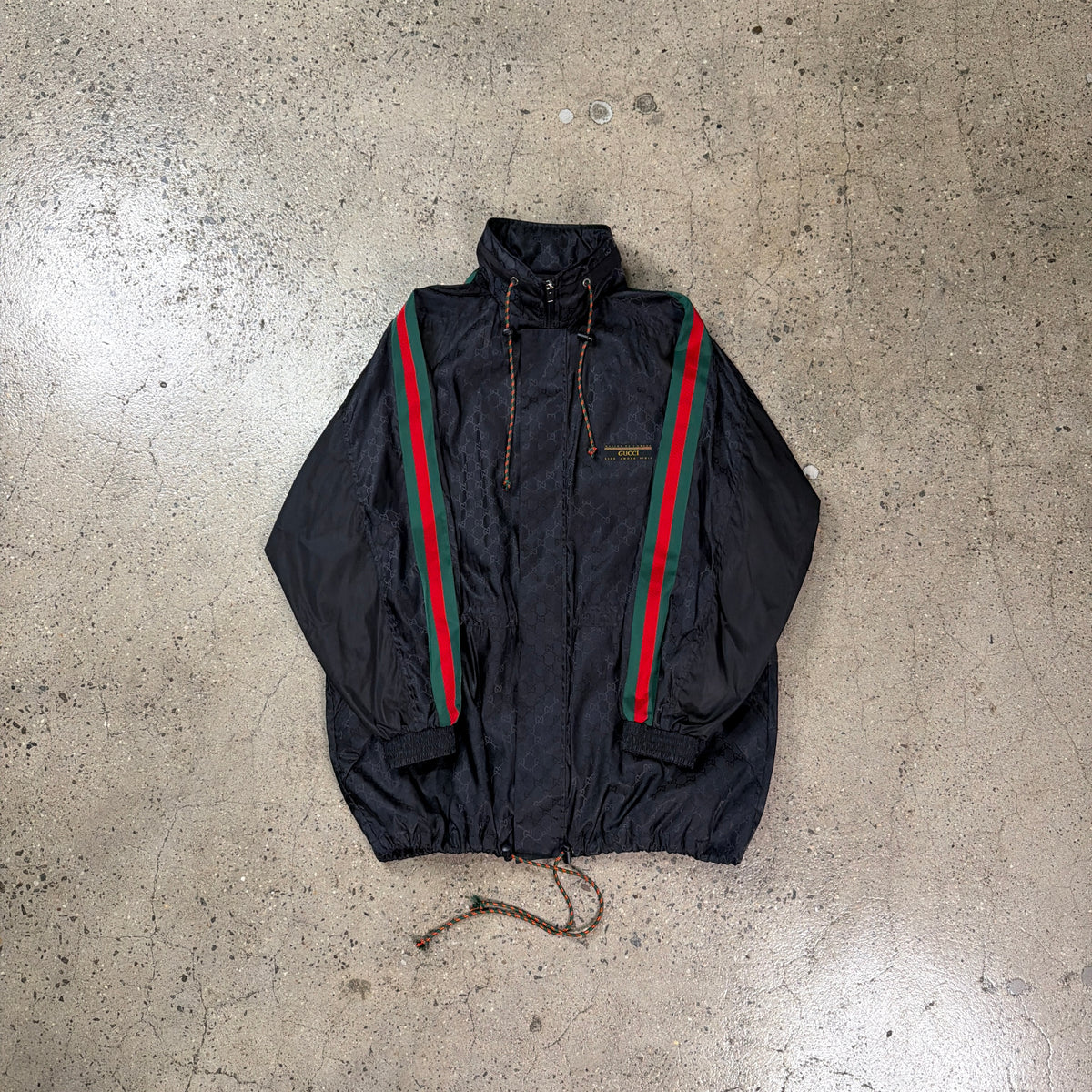 Gucci GG Jacquard Nylon Windbreaker Jacket