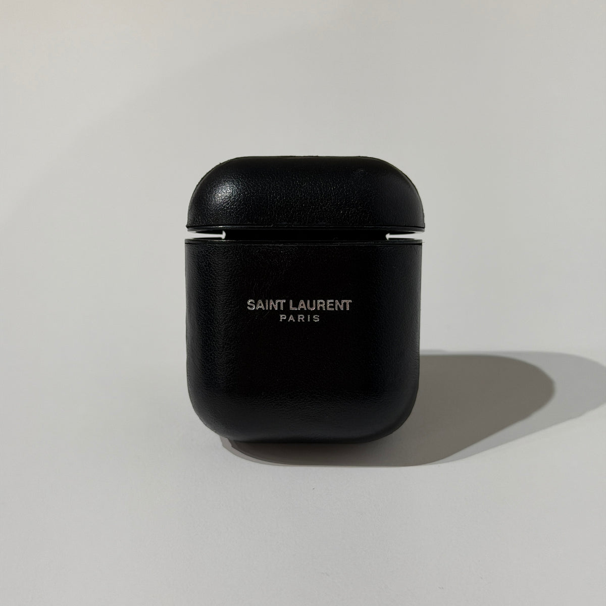 Saint Laurent Leather Airpods Case/Keychain