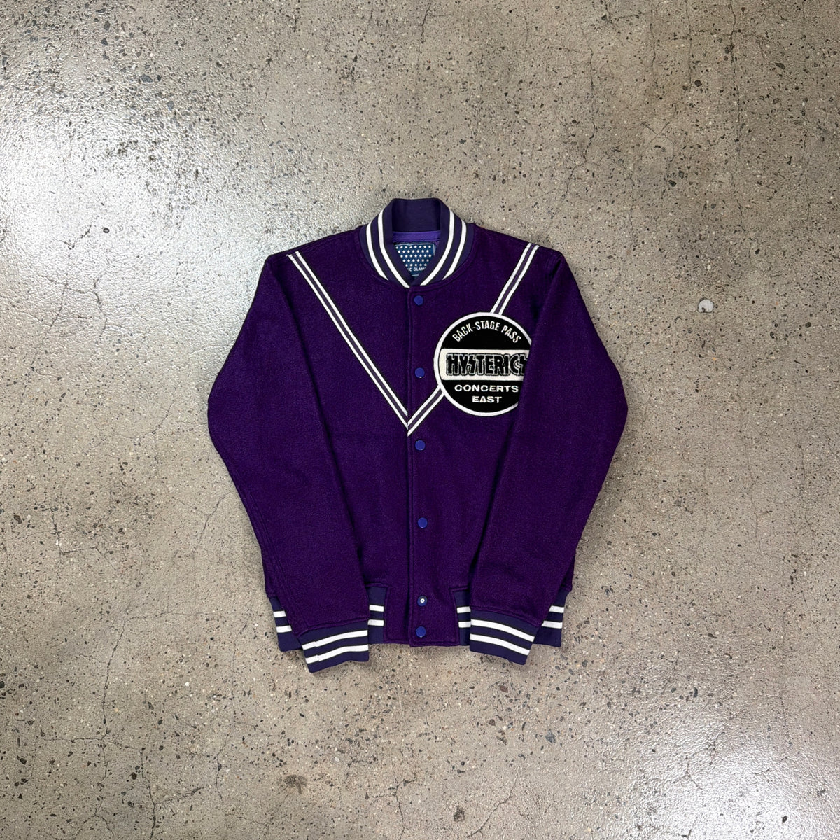 Hysteric Glamour Purple Varsity Jacket