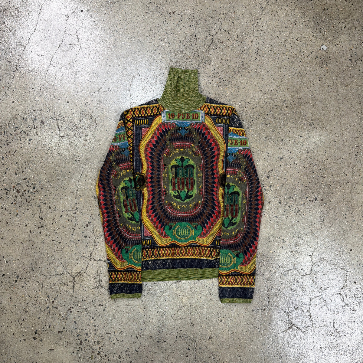 Jean Paul Gaultier AW96 Tattoo Turtleneck