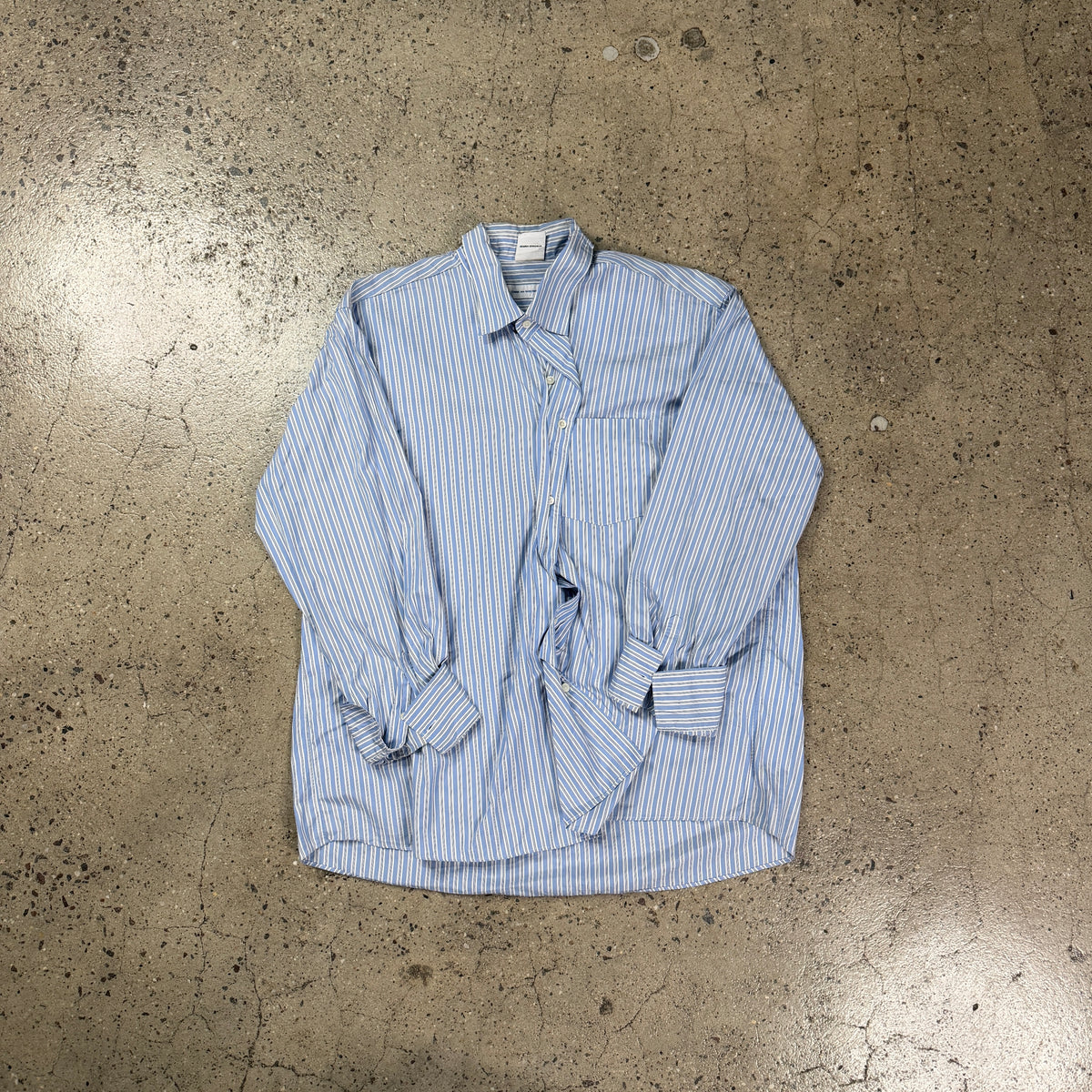 COMME des GARÇONS x Vetements SS17 Stripped Button-up