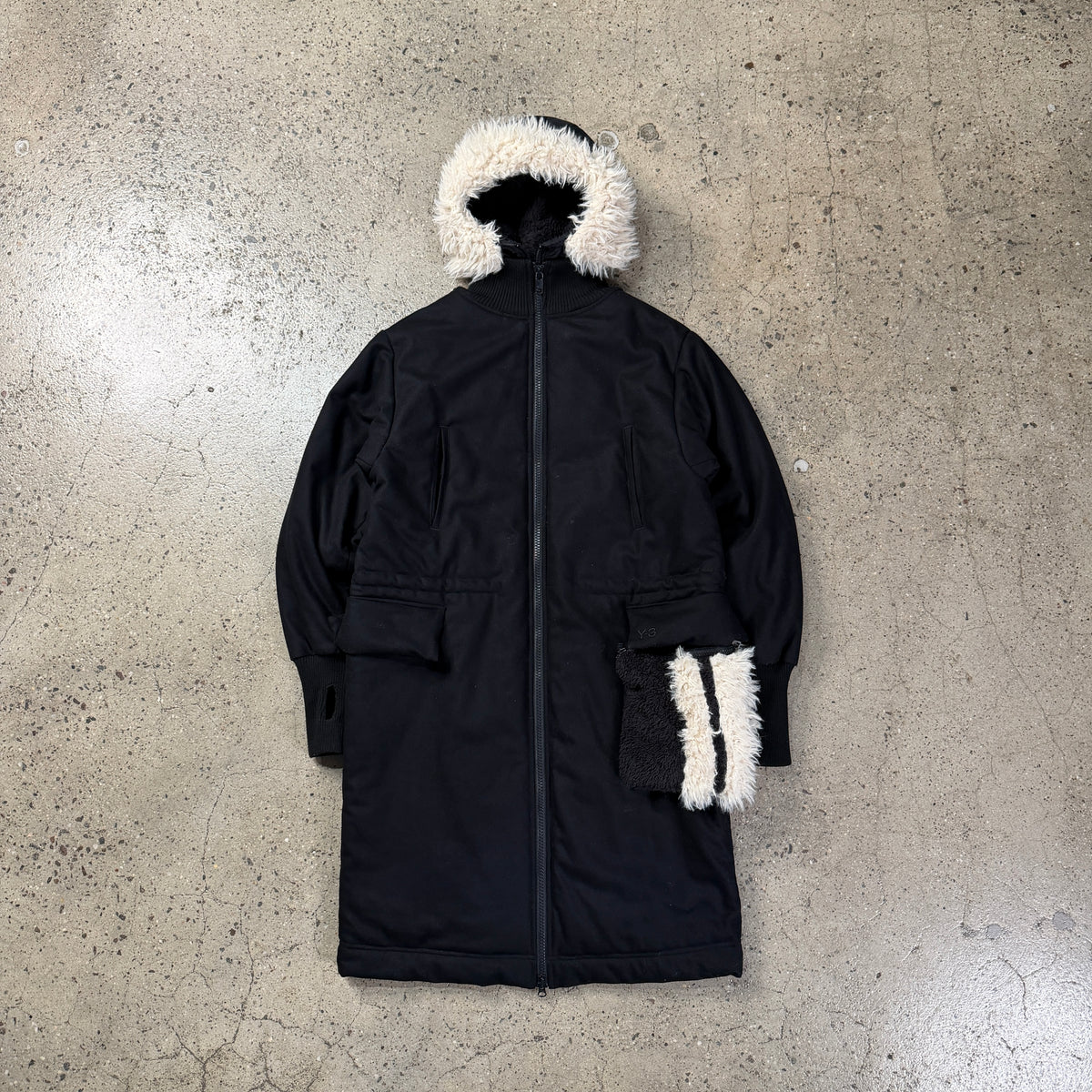Y-3 FW14 Furry Technical Coat
