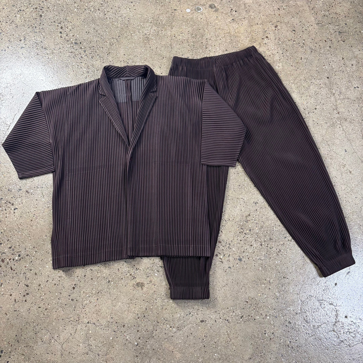 Issey Miyake Pleated Suit