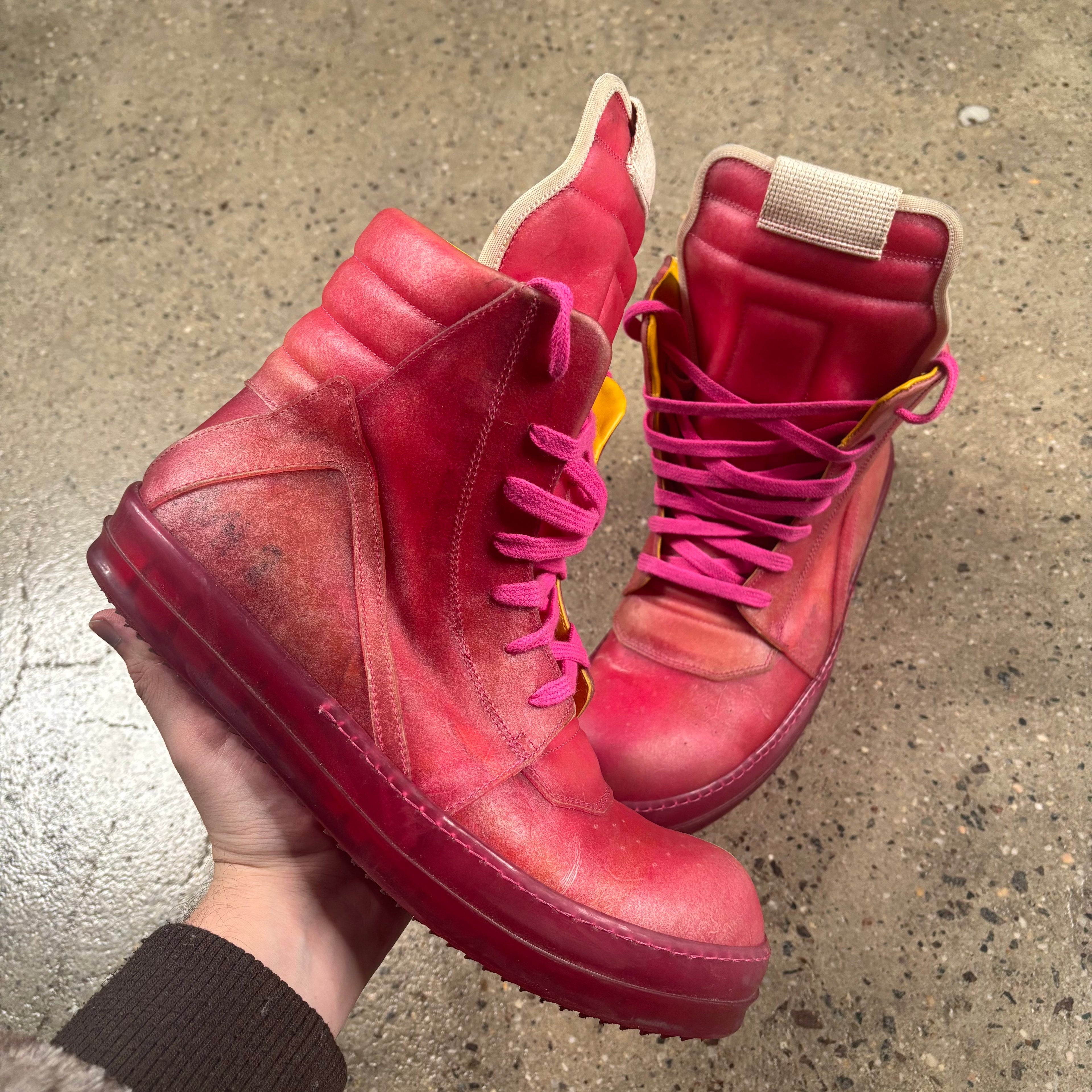 Rick Owens SS23 Edfu Geobasket Sneakers