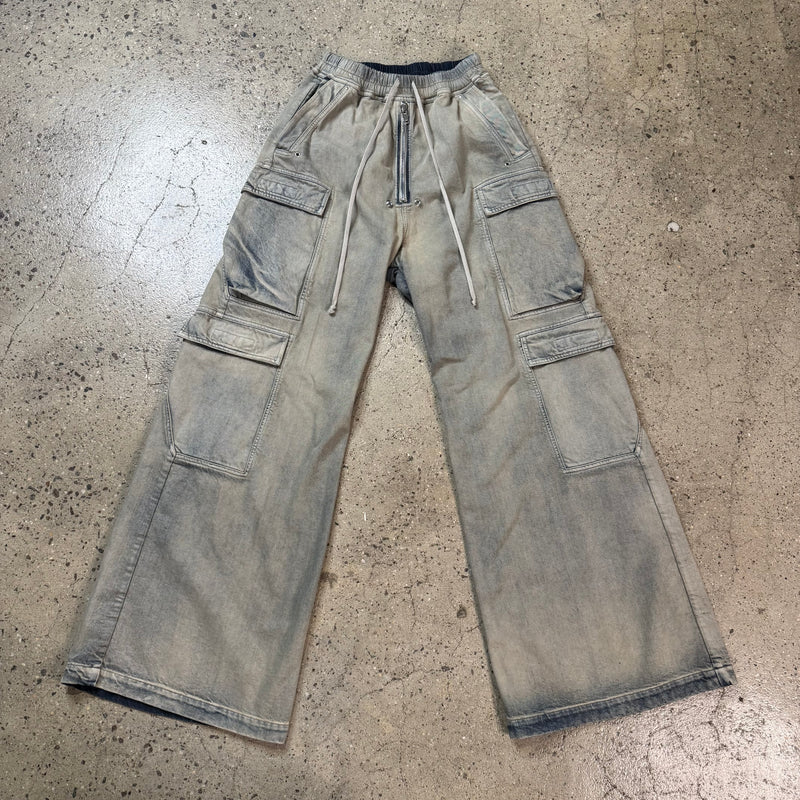 Rick Owens Denim Bela Cargo Pants