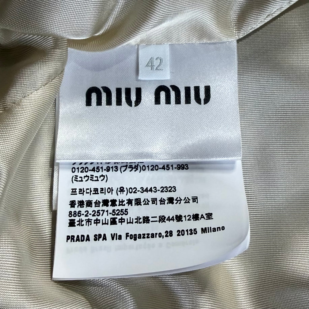 Miu Miu  Gingham Check Jacket