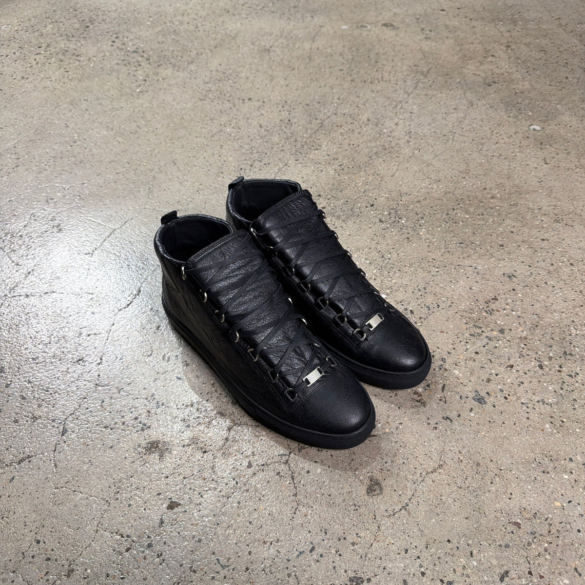 Balenciaga Arena High Leather Sneakers
