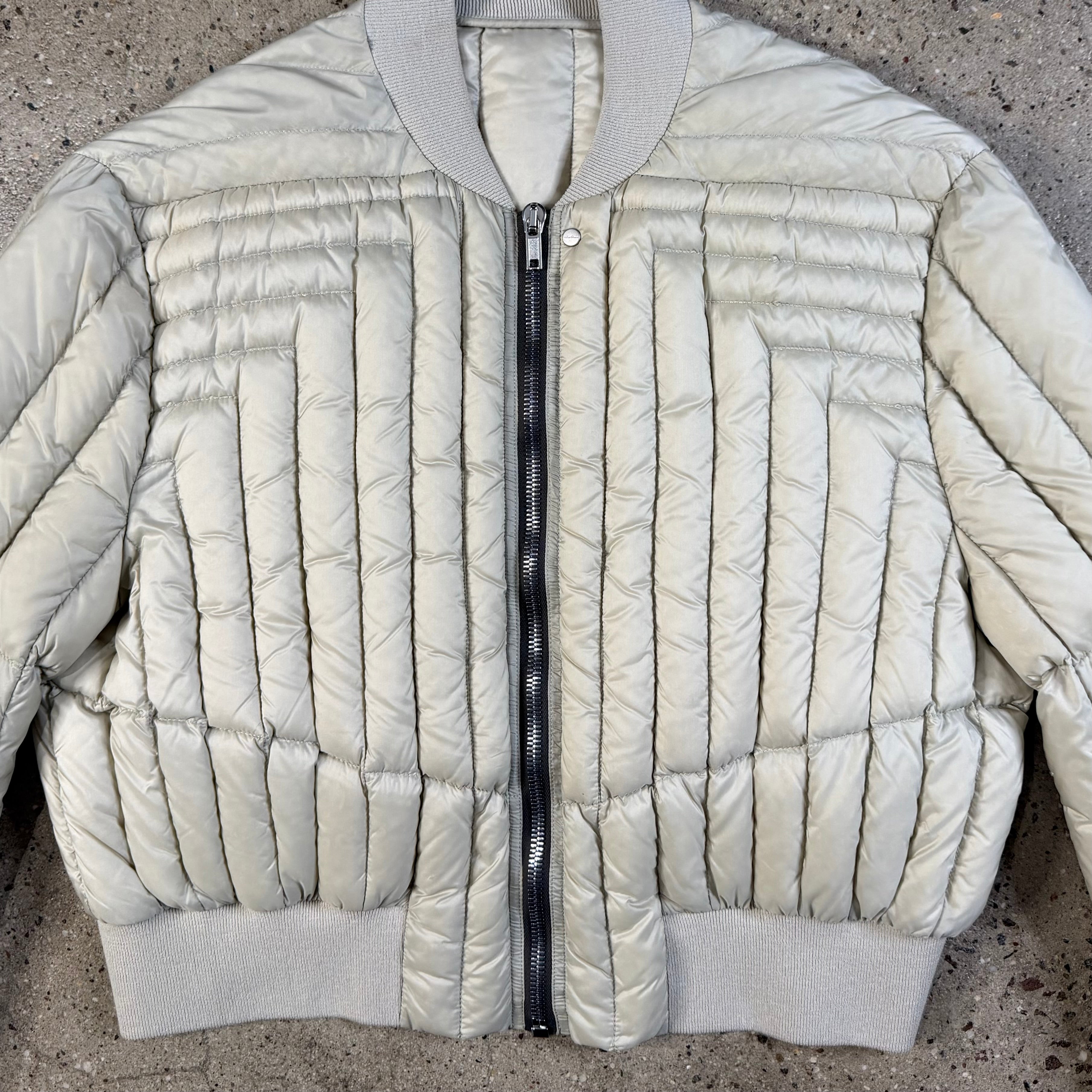 Rick Owens Fog Cropped Bomber Jacket