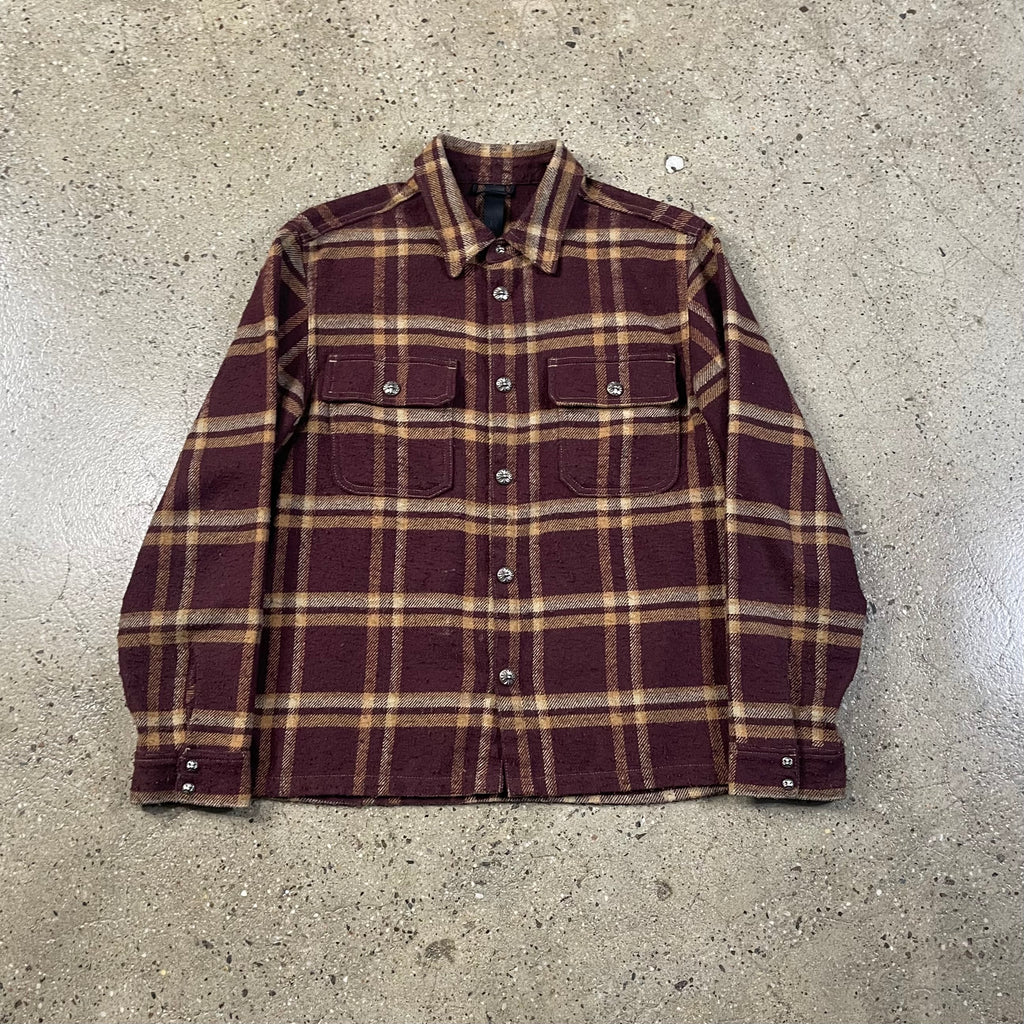 Chrome Hearts  Plaid Flannel Shirt