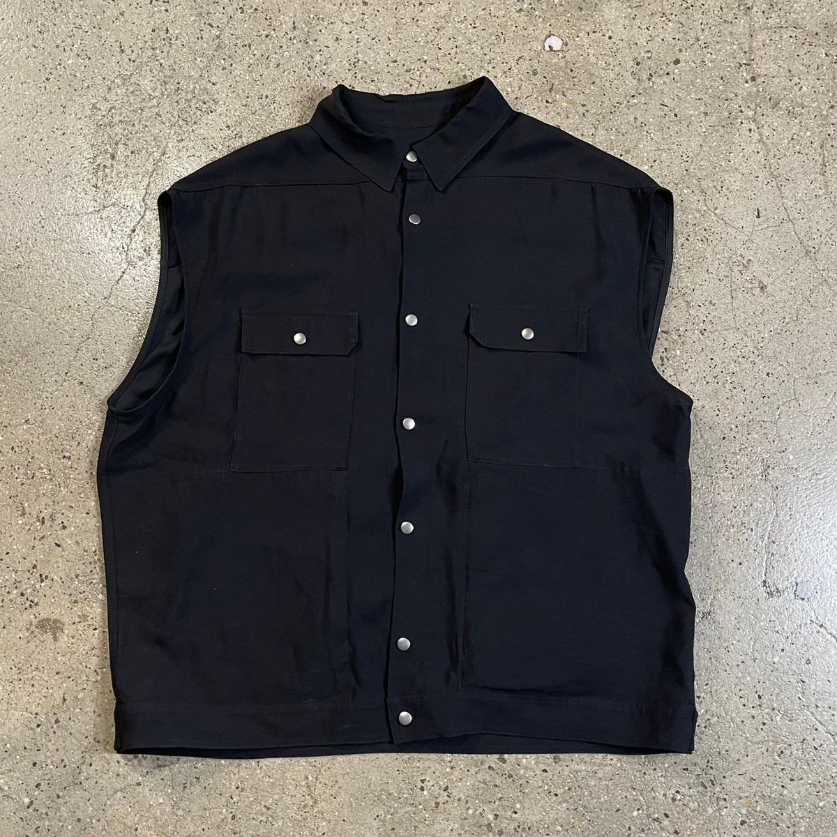 Rick Owens Phlegethon Button Up Vest 52 outerwear