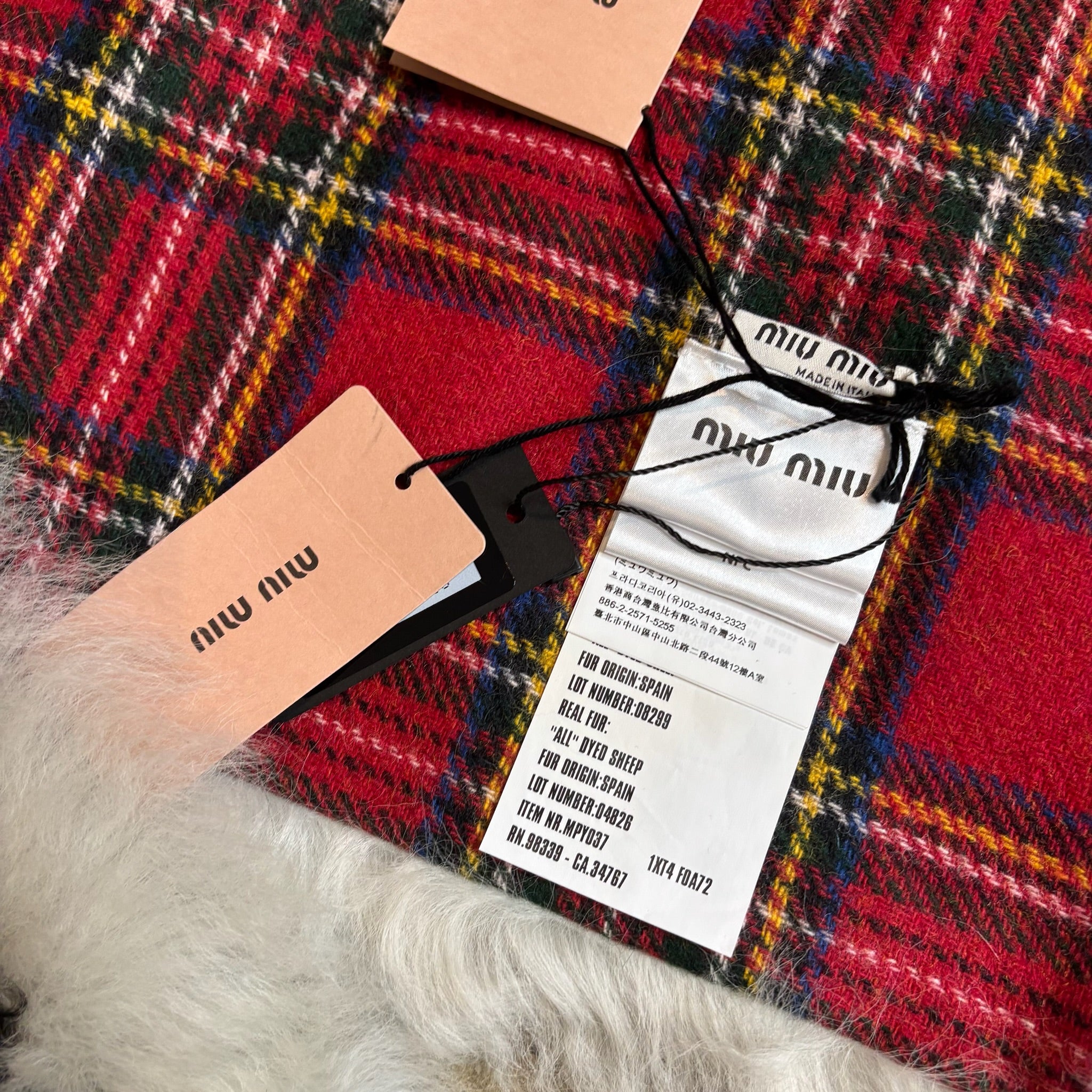 Miu Miu Shearling Scarf
