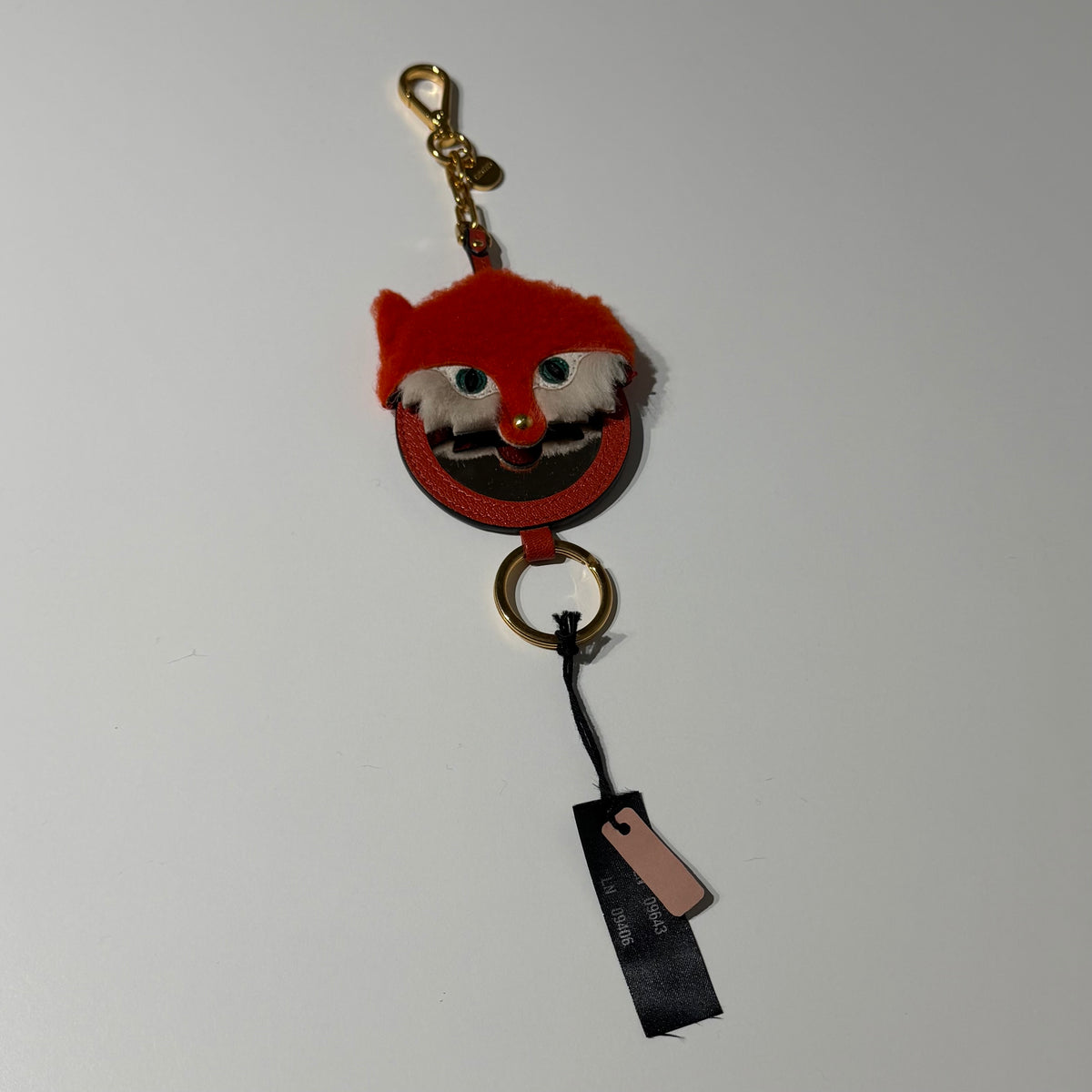 Miu Miu Fox Mirror Key Chain Charm