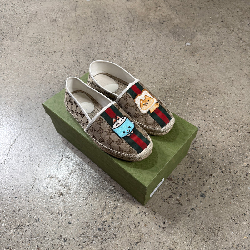 Gucci Kawaii GG Supreme Canvas Espadrilles