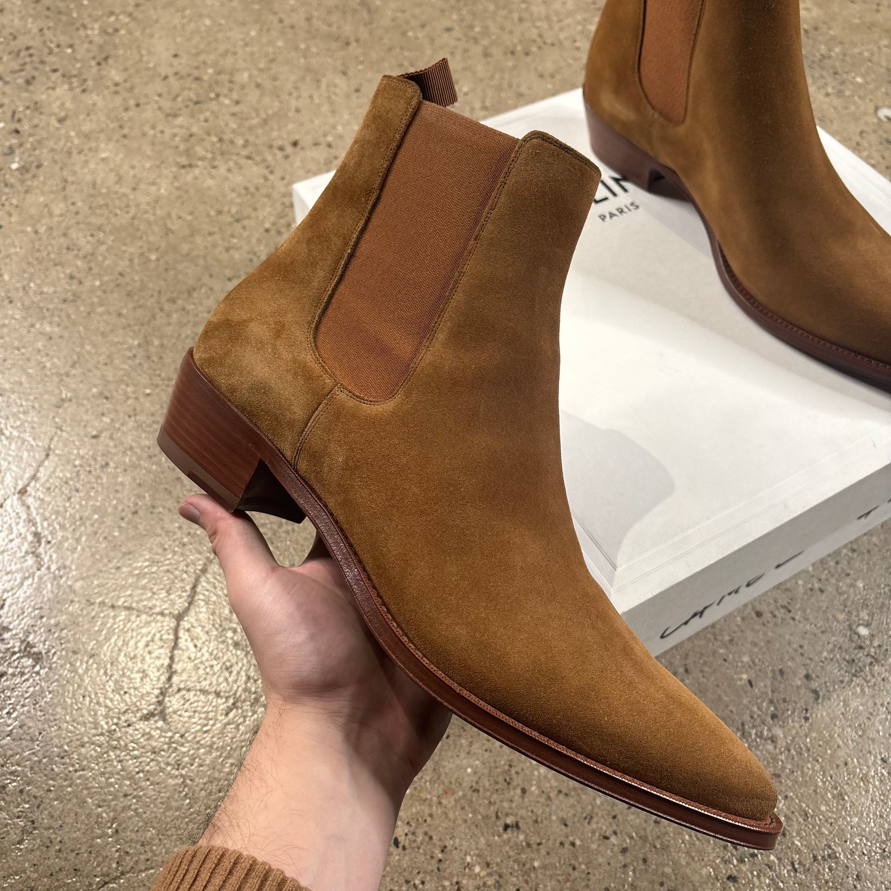 Celine Camargue Camel Jacno Boots