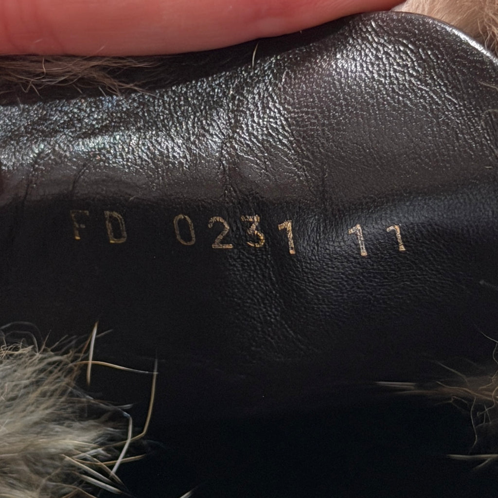 Louis Vuitton Fox Fur Easy Mules