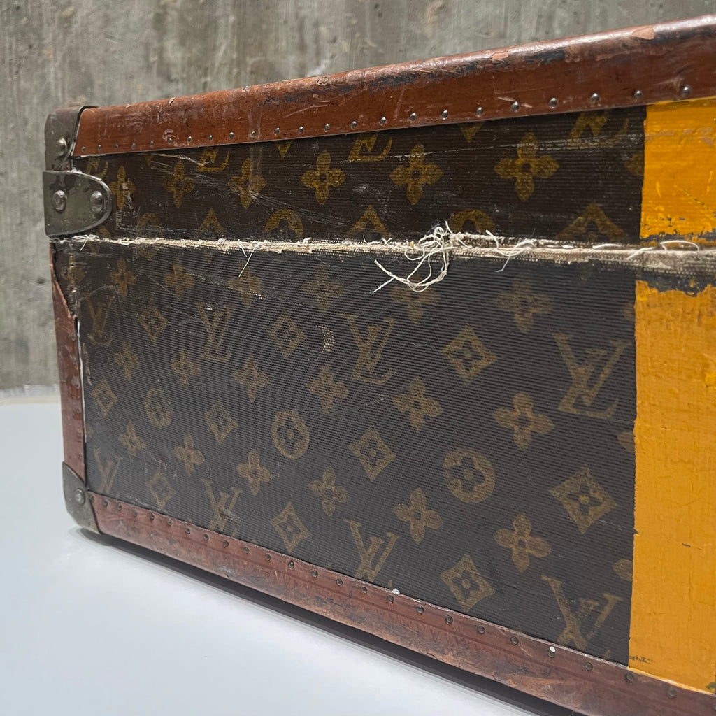 Louis Vuitton 1940s Era Painted Trunk