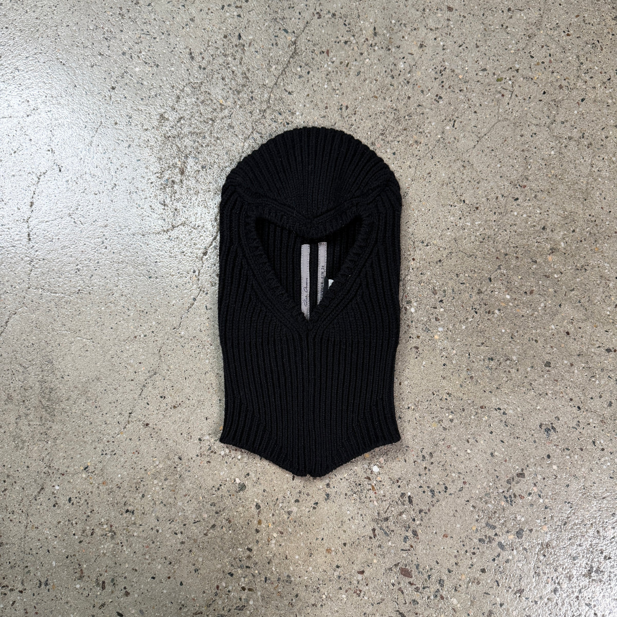 Rick Owens FW24 Cashmere Balaclava Mask