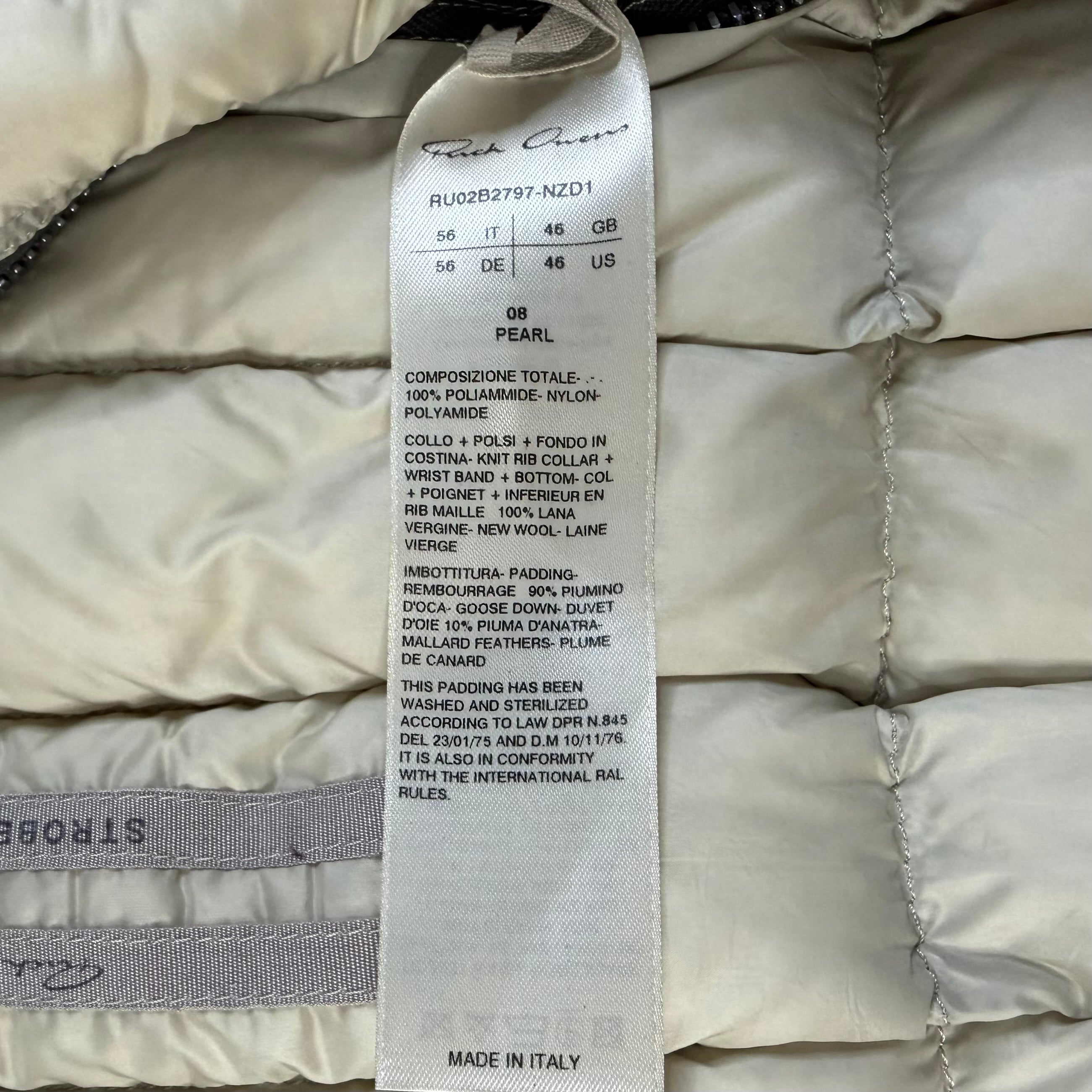 Rick Owens Fog Cropped Bomber Jacket