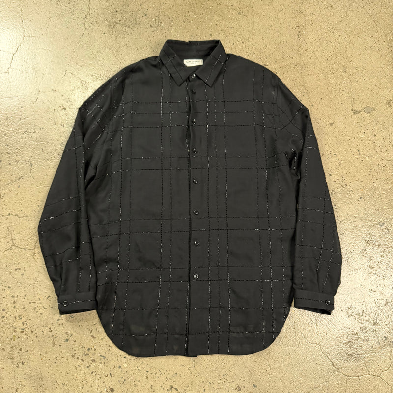 Saint Laurent Beaded Button Up Shirt