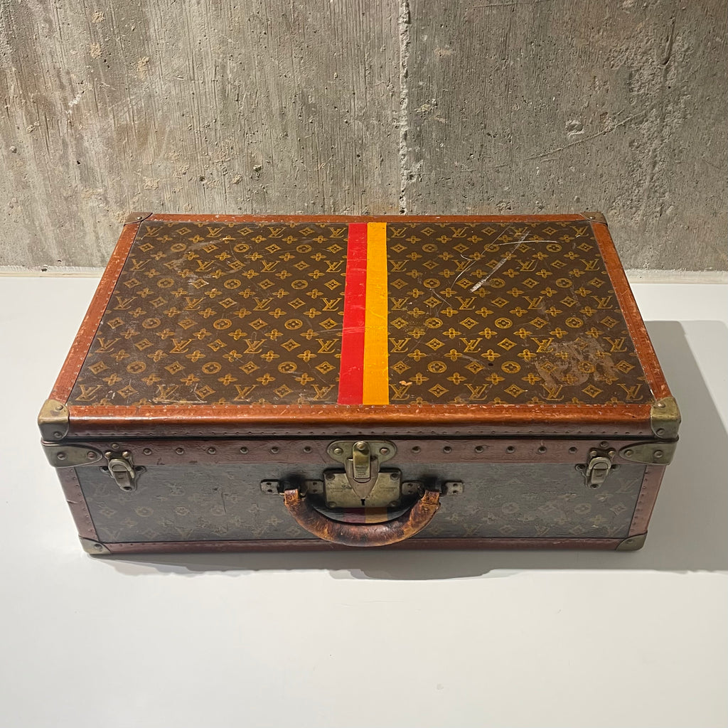Louis Vuitton 1940s Era Painted Trunk