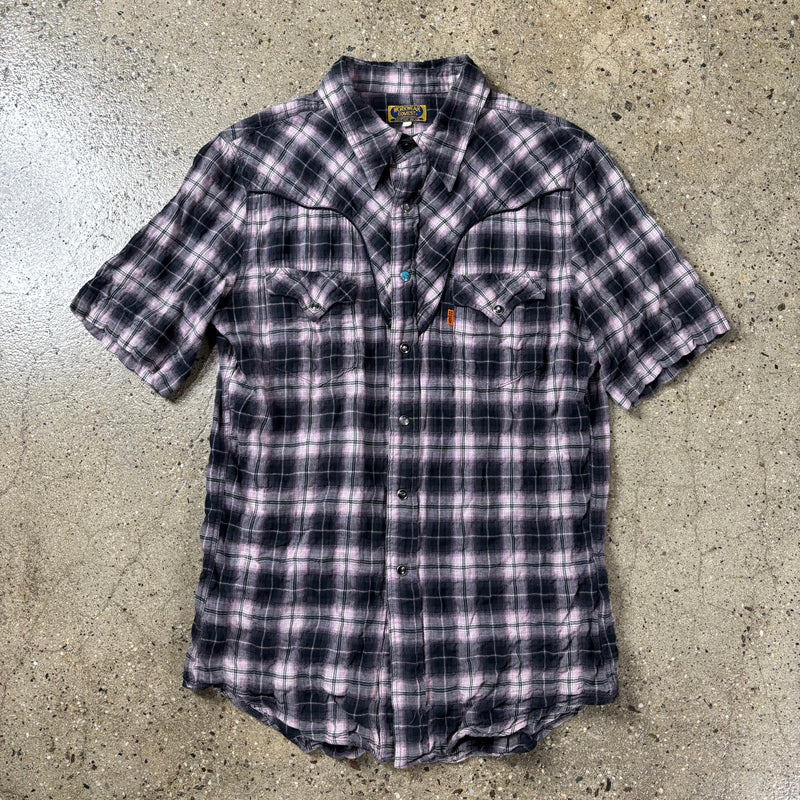 Needles Go West Crinkled Button Up tops