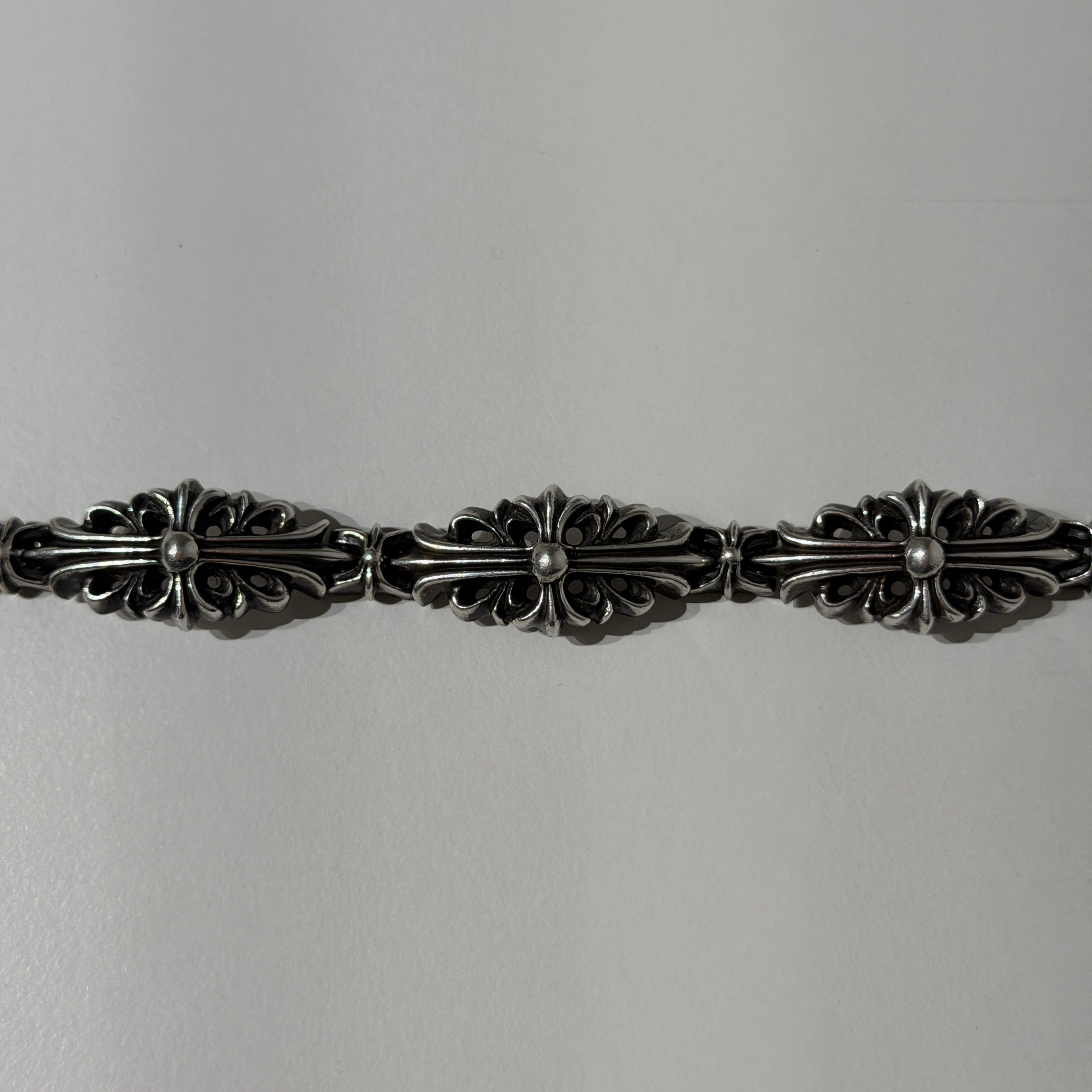 Chrome Hearts Floral Cross Link Bracelet