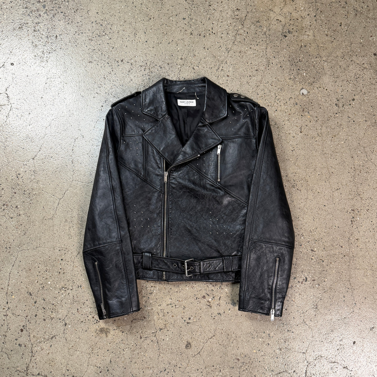 Saint Laurent FW21 Studded Leather Jacket
