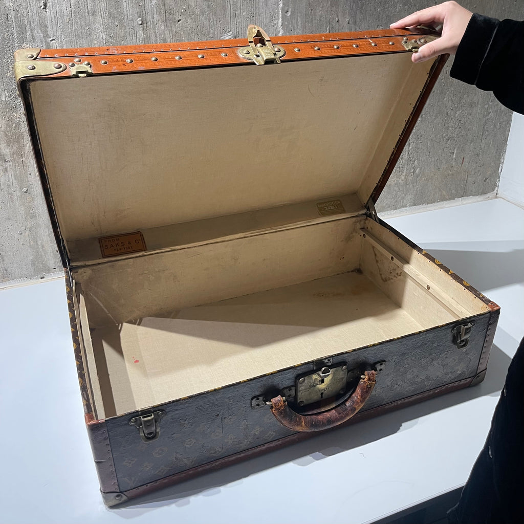 Louis Vuitton 1940s Era Painted Trunk