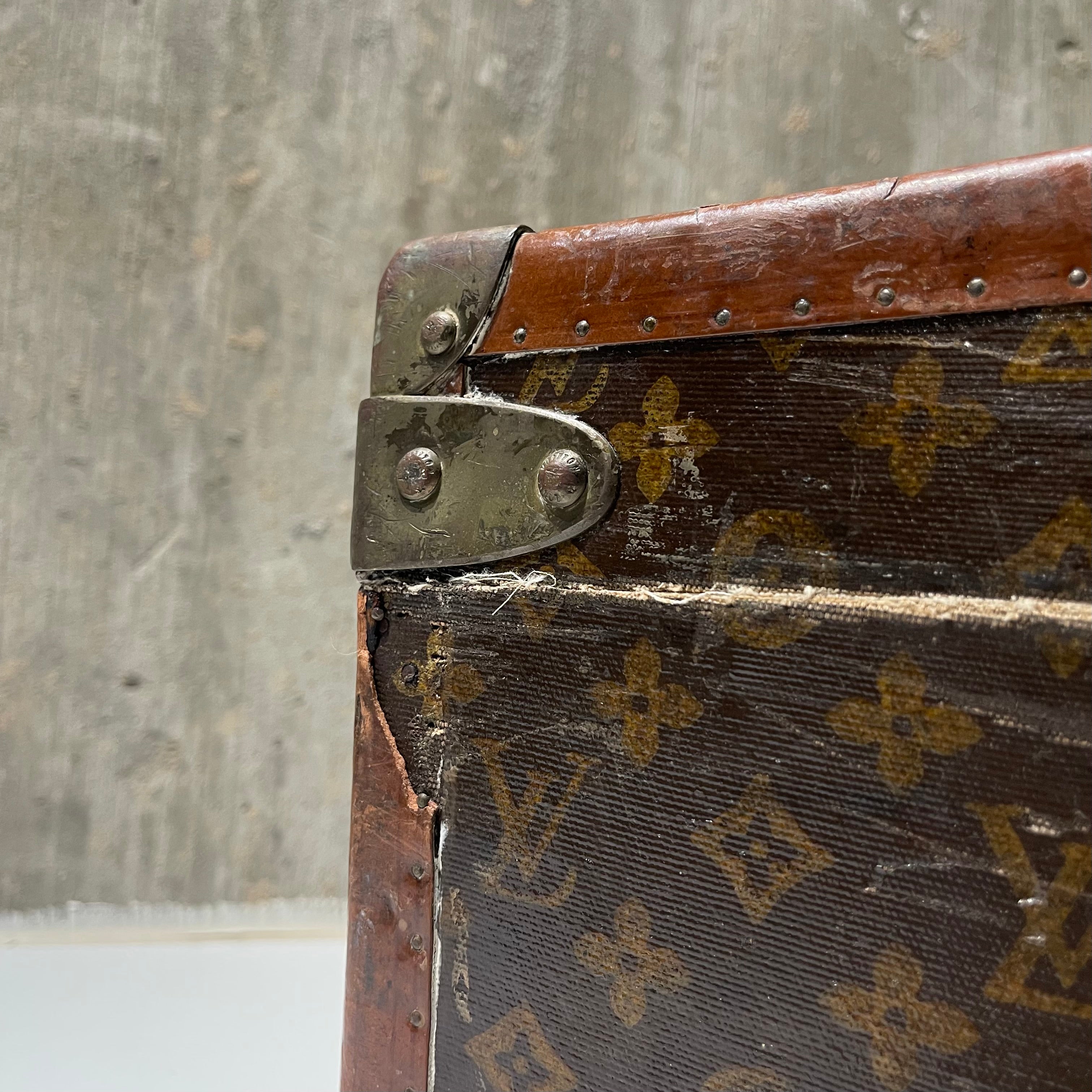 Louis Vuitton 1940s Era Painted Trunk