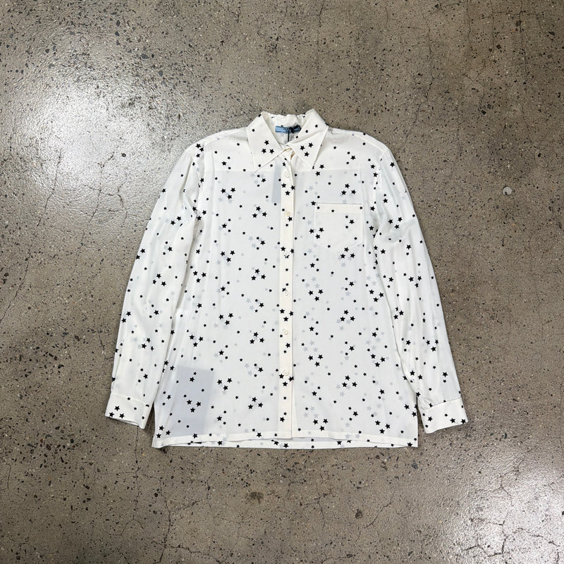Prada Silk Star Print Shirt