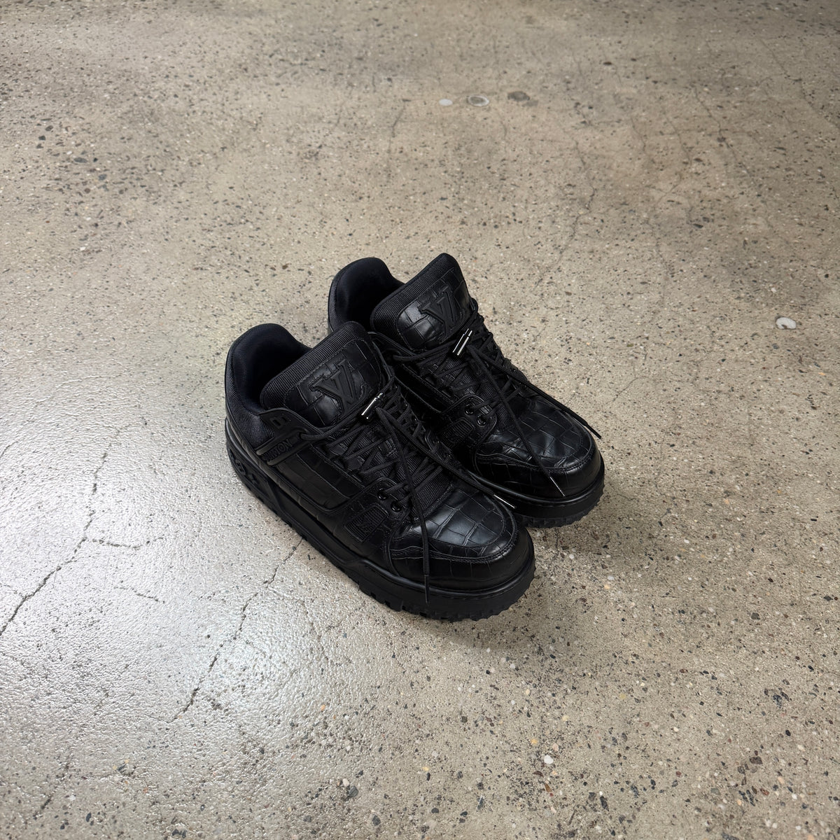 Louis Vuitton Croc Embossed Maxi Sneakers