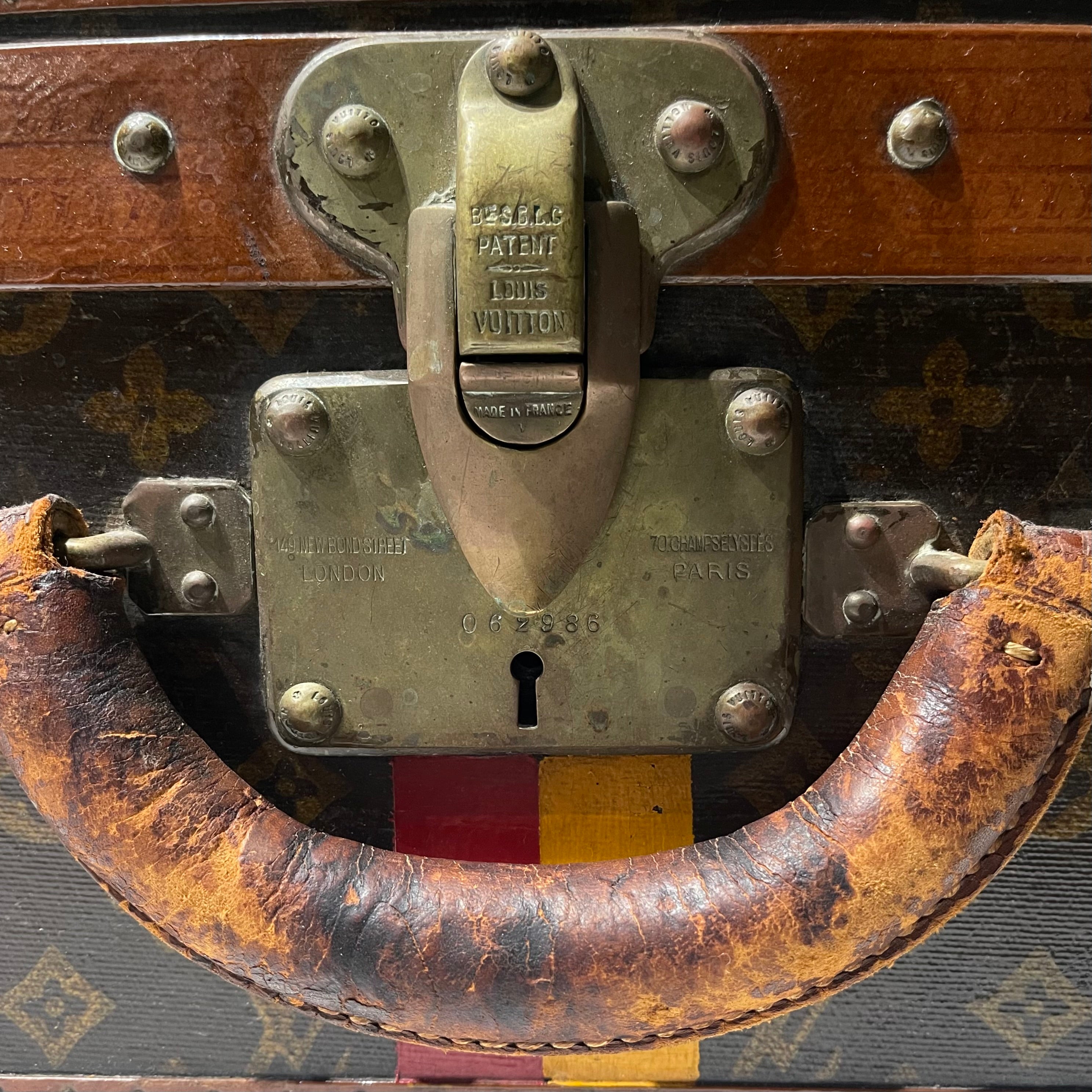 Louis Vuitton 1940s Era Painted Trunk