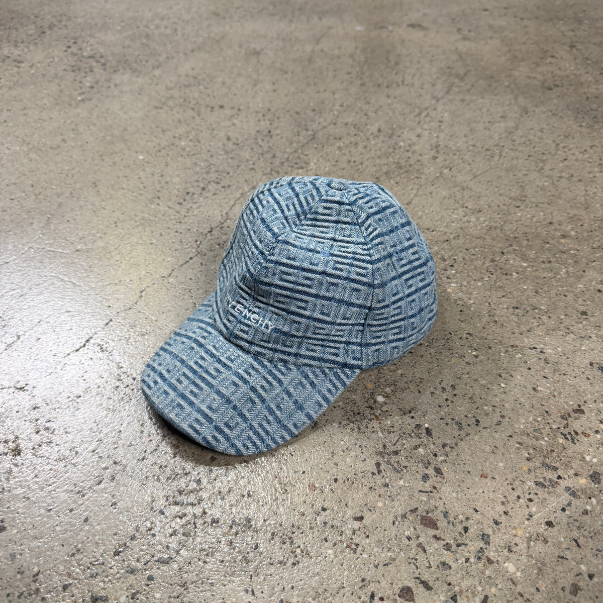Givenchy 4G Embroidered Denim Baseball Cap