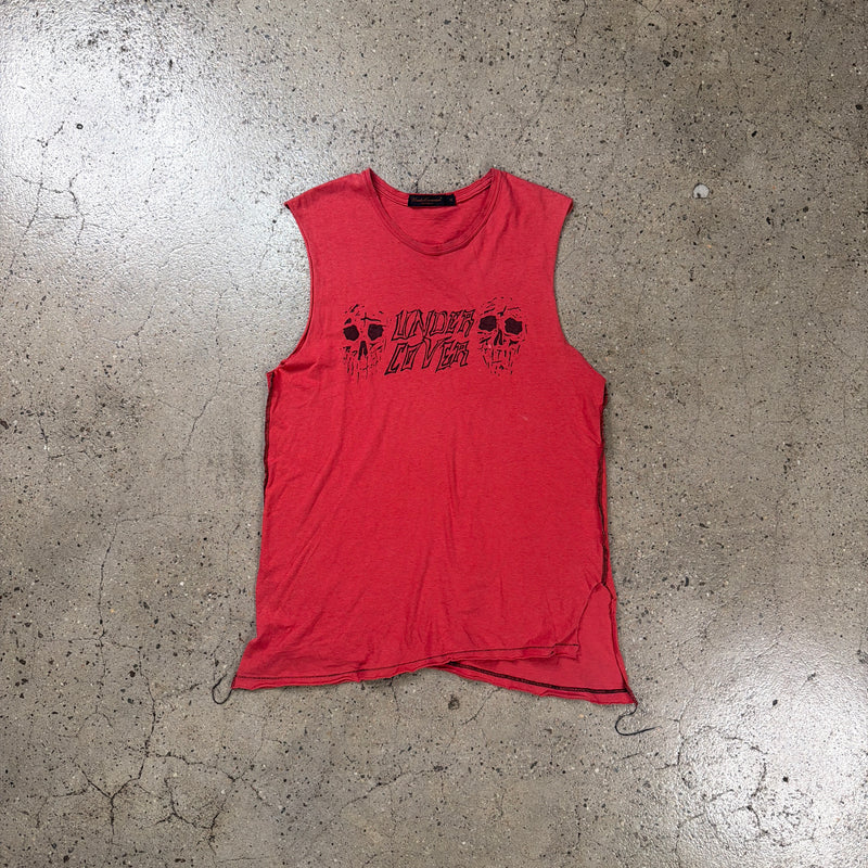 Undercover SS03 Scab Skull Print Tank Top