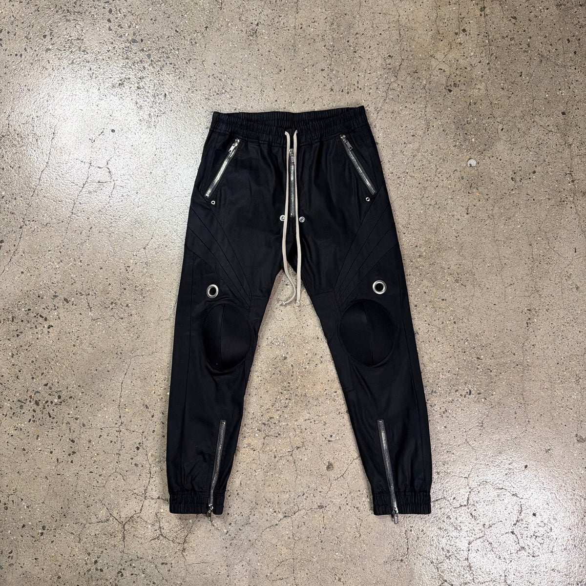 Rick Owens SS21 Phlegethon Knee Armor Biker Pants